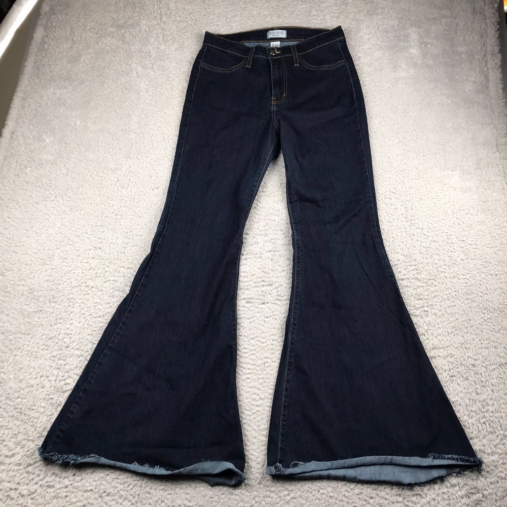 Judy Blue Flare Jeans Womens 9/29 (28x30)High Rise Dark Wash Stretch Bell Bottom